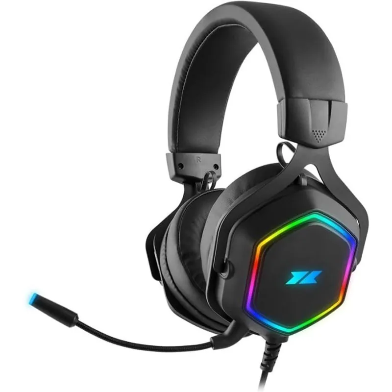 1Life Hexo Auriculares Gaming 7.1 Surround RGB Negros 1IFEGHSHEXO