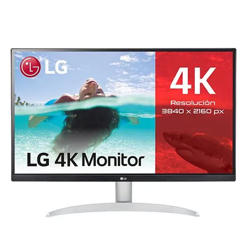 27UP600-W Monitor 27 Pulgadas 4K UHD 60 Hz HDMI IPS Plata 