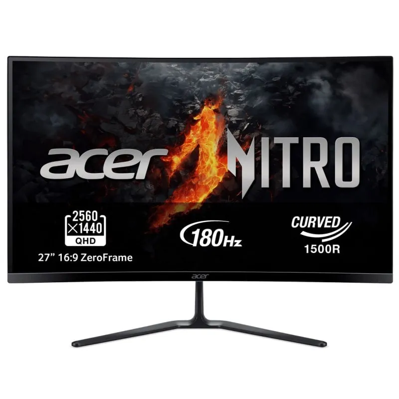 Acer Gaming Nitro ED270U S3 27" LED VA QHD 180Hz 1ms FreeSync Premium Curva UM.HE0EE.306