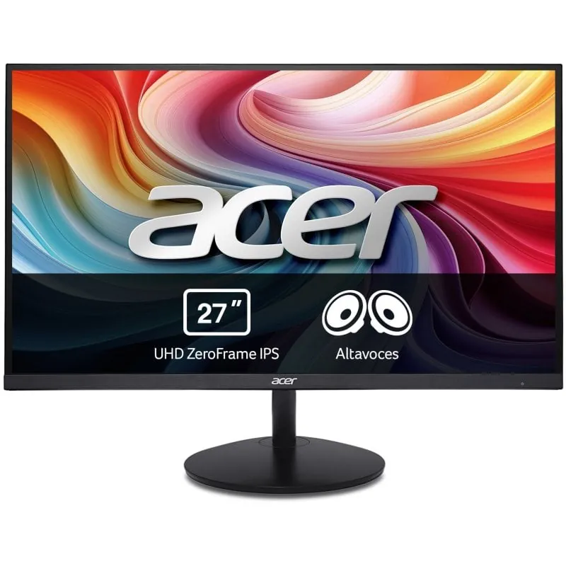 Acer SA272KBMIIPX 27″ 4K 60Hz IPS AdaptiveSync Altavoces Zeroframe VESA HDMI DisplayPort UM.HS2EE.022
