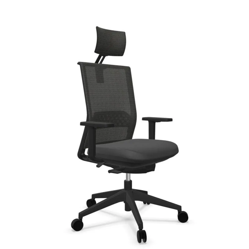 Actiu Stay Silla de Oficina con Cabezal Negra 938112ZT82