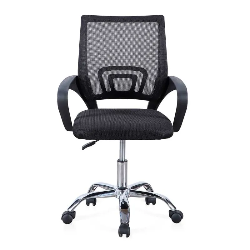 Adec Vita Silla de Estudio Giratoria con Altura Regulable Negro 0012000024306