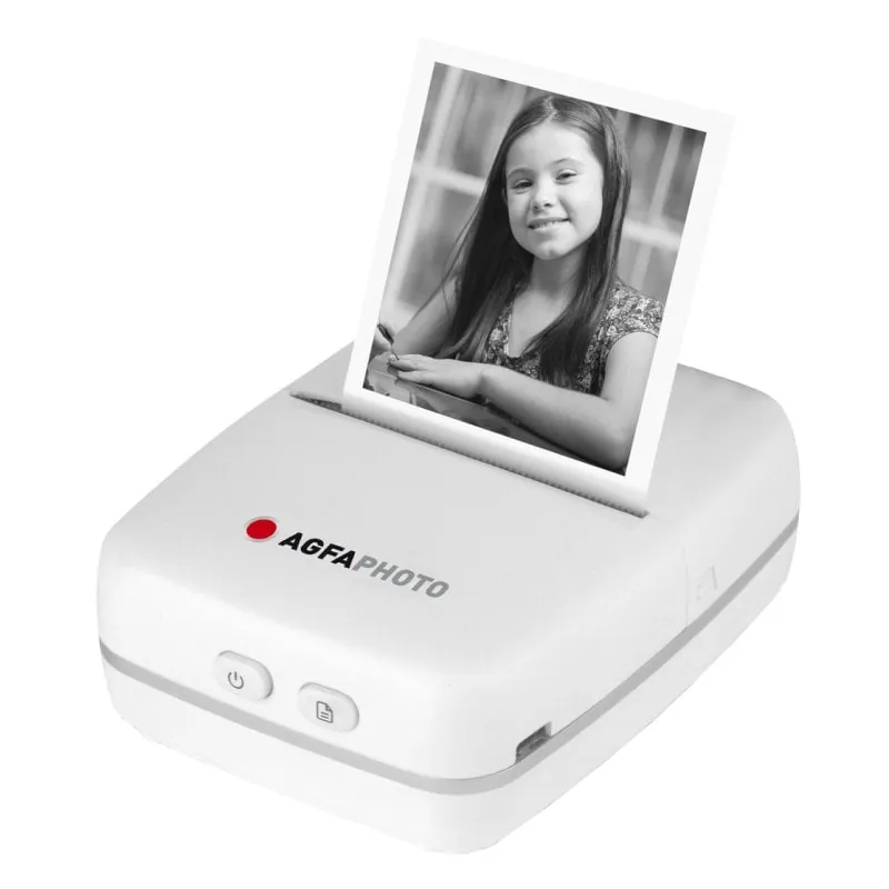 AgfaPhoto Realpix Pocket P Impresora Fotográfica Portátil Monocromo Bluetooth APOCPWH