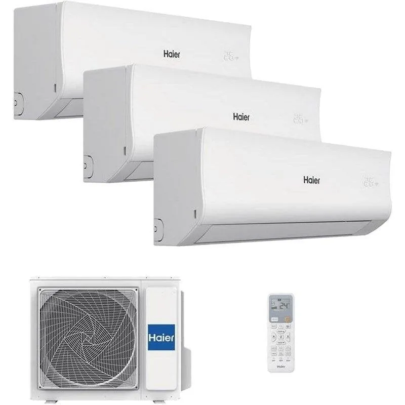 Aire Acondicionado Split 3x1 Haier TIDE R 25+25+35 2.752 Frigorías Bomba de Calor WiFi Mando TIDE R 25+25+35 / 55