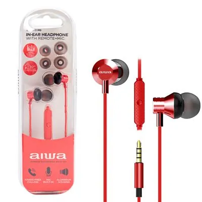 Aiwa ESTM-50 Auriculares con Micrófono Rojos ESTM-50RD