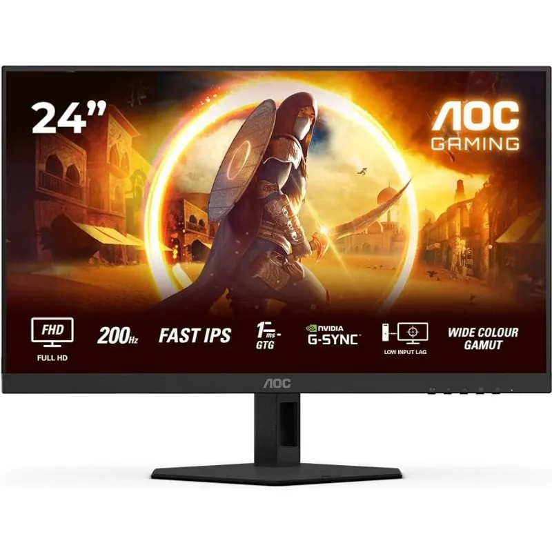 AOC 24G4HRE 23.8" Fast IPS FHD 200Hz HDR10 Altura Ajustable G-Sync Compatible 24G4HRE