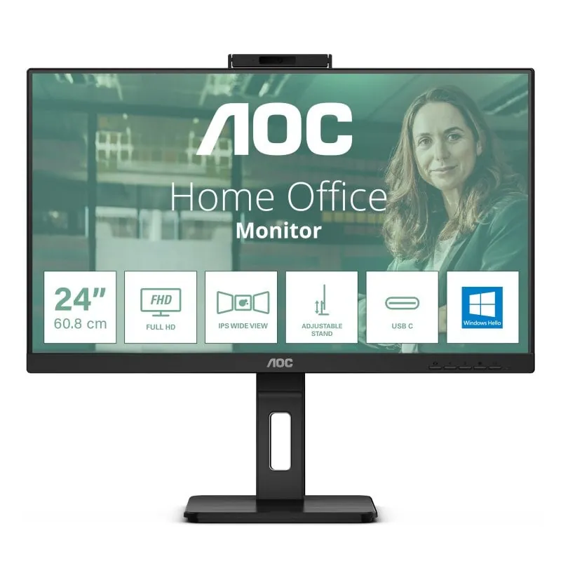 AOC 24P3CW 23.8" LED IPS FullHD 75Hz USB-C Webcam 24P3CW