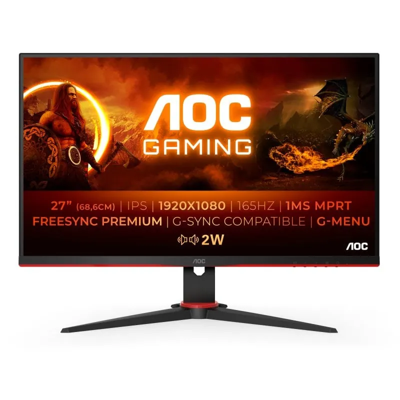 AOC 27G2SPAE/BK 27" LED IPS FullHD 165Hz FreeSync Premium/G-Sync Compatible 27G2SPAE/BK