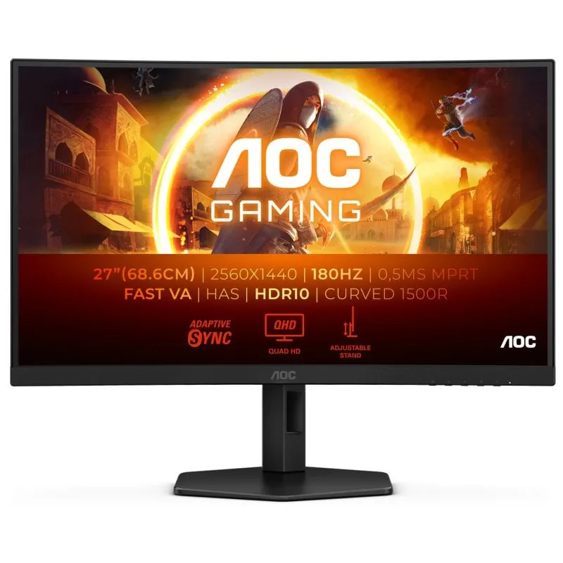 AOC CQ27G4X 27" LED Fast VA QHD 180Hz 1ms Curva CQ27G4X