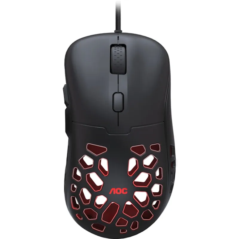 AOC GM510B Ratón Gaming RGB 16000DPI Negro GM510B