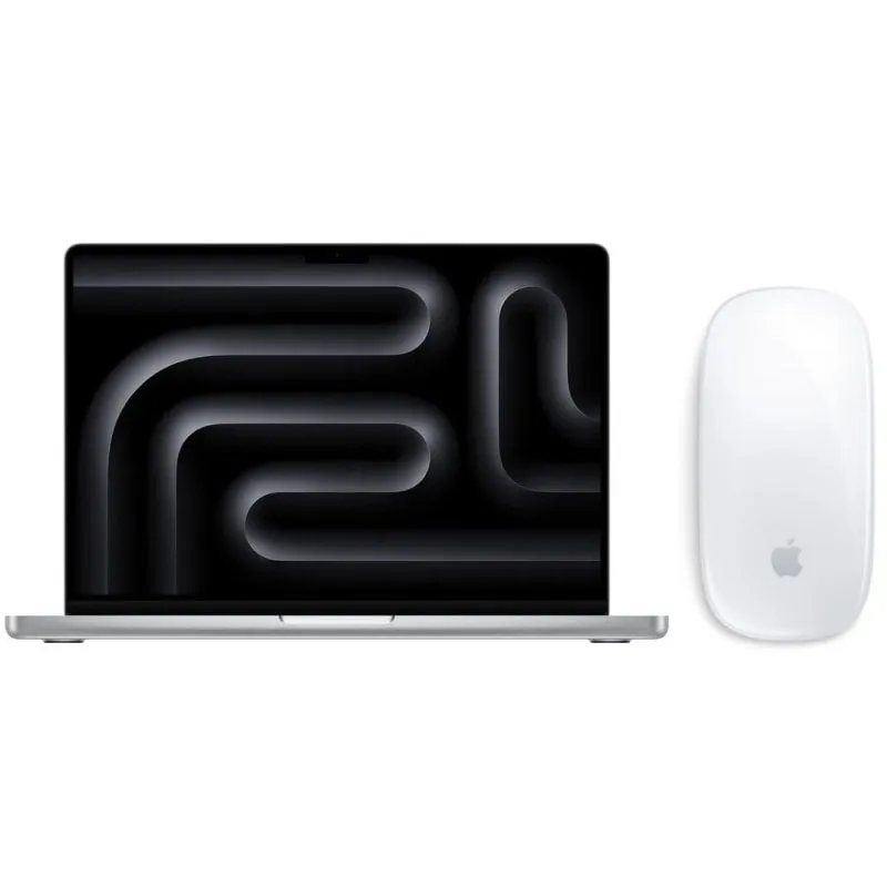 Apple MacBook Pro Apple M5 10 Núcleos/24GB/1TB SSD/GPU 10 Núcleos/14" Plata + Magic Mouse MDE64Y/A