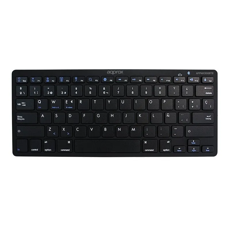 Approx APPMX300BTS Teclado Bluetooth Negro APPMX300BTB