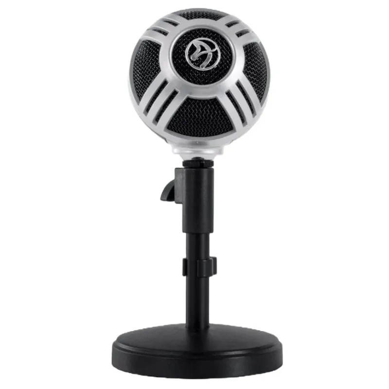 Arozzi Sfera Pro Micrófono Cardioide para Streaming Plata SFERA-PRO-SILVER
