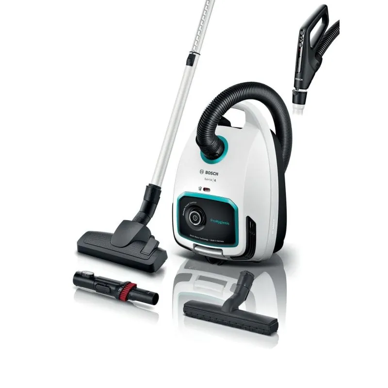 Aspiradora cilíndrica Bosch Serie 6 BGL6HYG1 600 W Filtro EPA 4,5 L Negro y Blanco BGL6HYG1