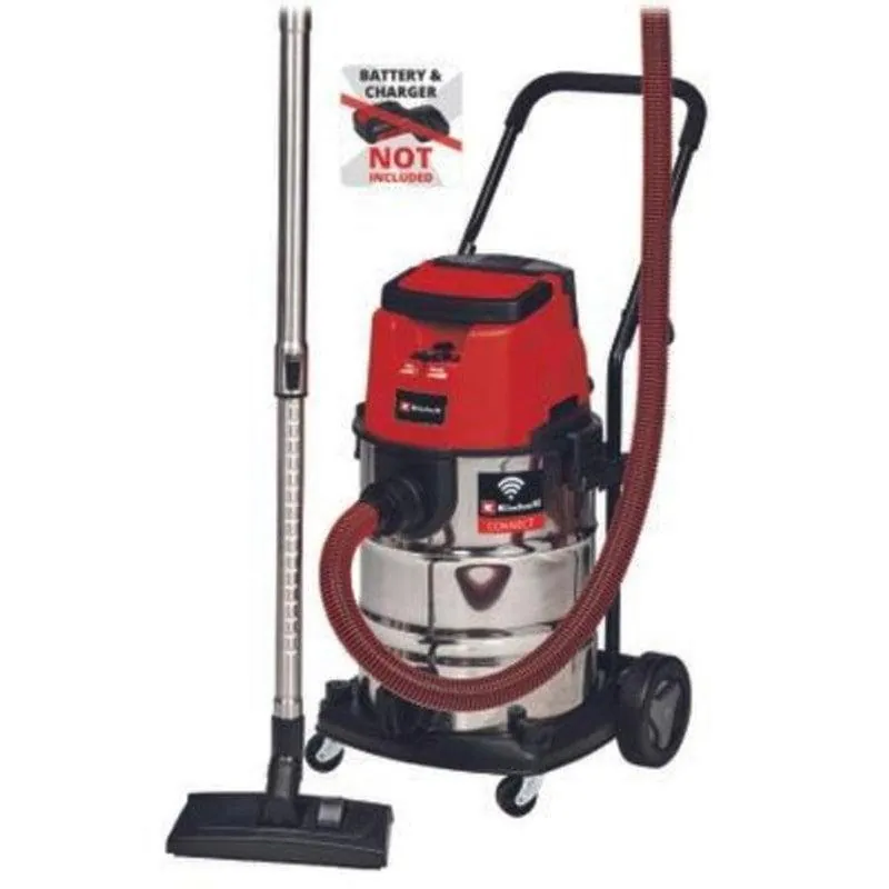 Aspiradora de Tambor Einhell TP-VC 36/30 S Auto Solo 36 W 30 L Filtrado por Agua Gris Rojo 2347143