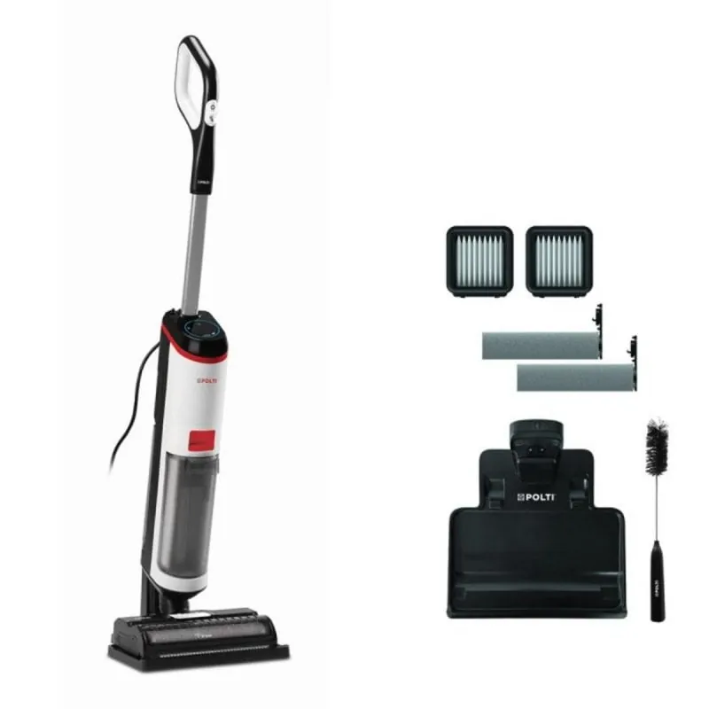 Aspiradora escoba 2 en 1 Polti WD10 750W Filtro HEPA Autolimpieza Wet&Dry WDEU0005