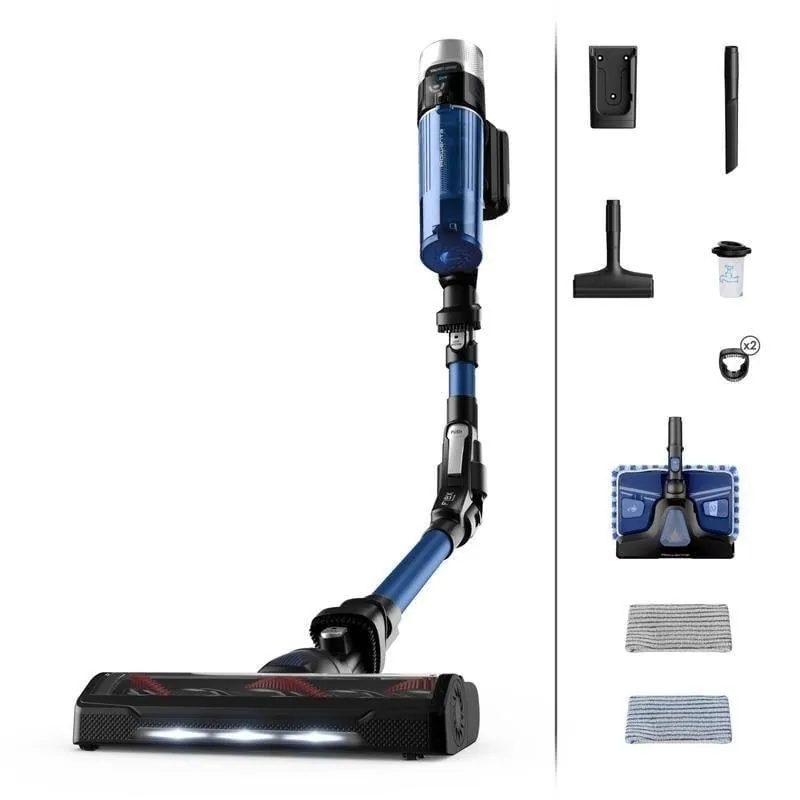 Aspiradora Escoba Rowenta X-Force Flex 9.60 Aqua RH20C4 250W Sin Cable Azul RH20C4WO