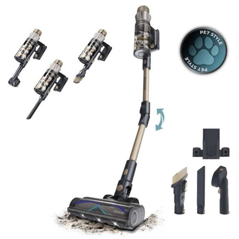 Aspiradora sin cable Cecotec Conga Rockstar RS90 Pet Flex 600 W 160 AW Tubo Flexible LED A01_EU01_115421