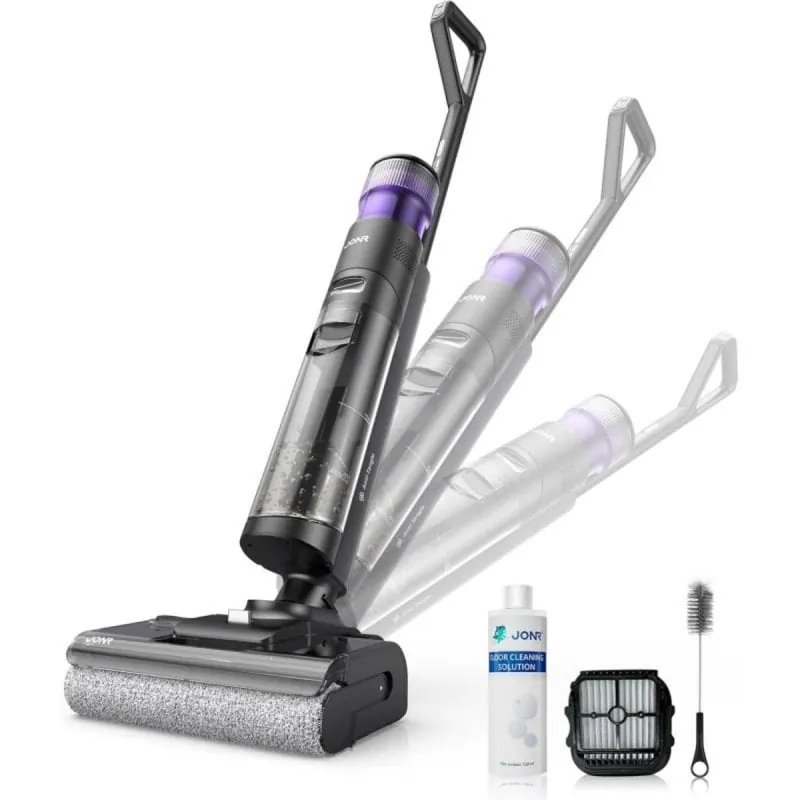 Aspiradora sin cable JONR ED12 Pro MAX 17000Pa Autolimpieza y Secado en Caliente 40min ED12-PRO-MAX