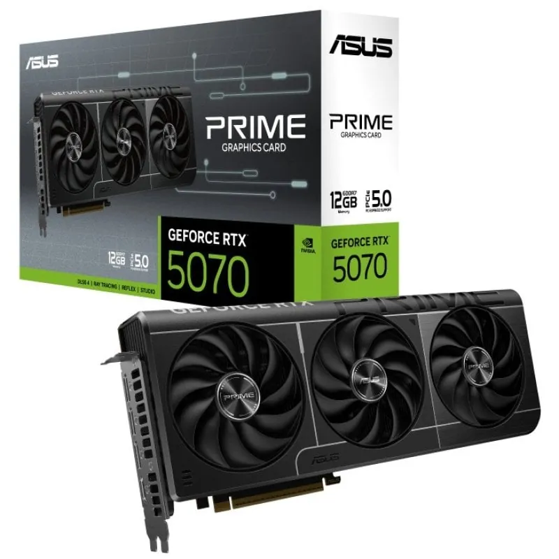 ASUS PRIME GeForce RTX 5070 12GB GDDR7 Reflex 2 RTX AI DLSS4 90YV0M11-M0NA00