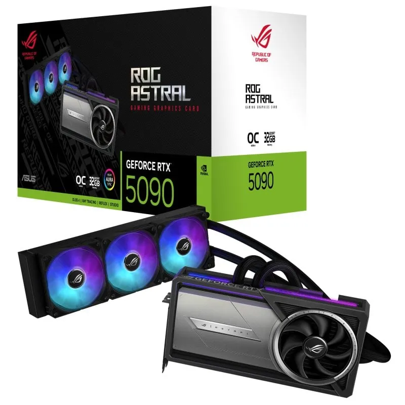 ASUS ROG Astral LC GeForce RTX 5090 OC 32GB GDDR7 Reflex 2 RTX AI DLSS4 0YV0LW2-M0NA00