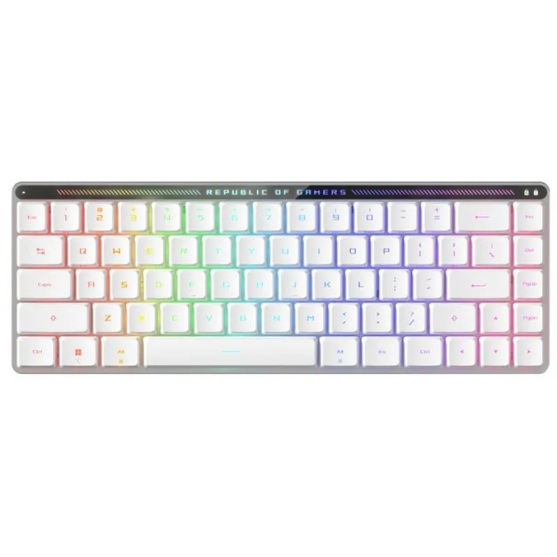 ASUS ROG Falchion RX Low Profile Teclado Inalámbrico Gaming QWERTY Español Blanco 90MP03EC-BKSA10