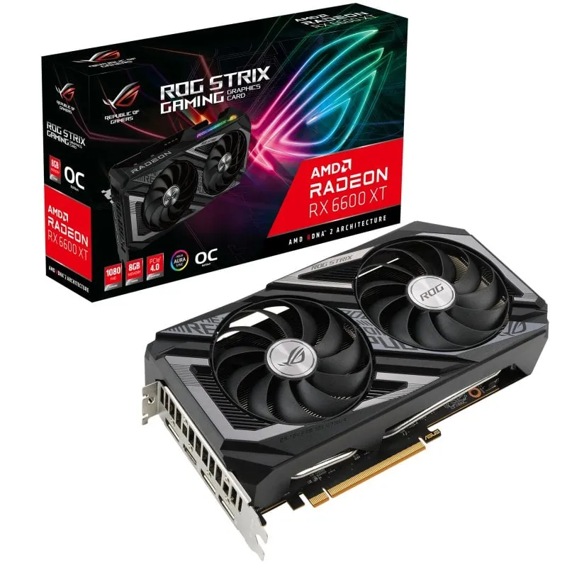 Asus ROG Strix AMD Radeon RX 6600 XT OC Edition 8GB GDDR6 90YV0GN0-M0NA00