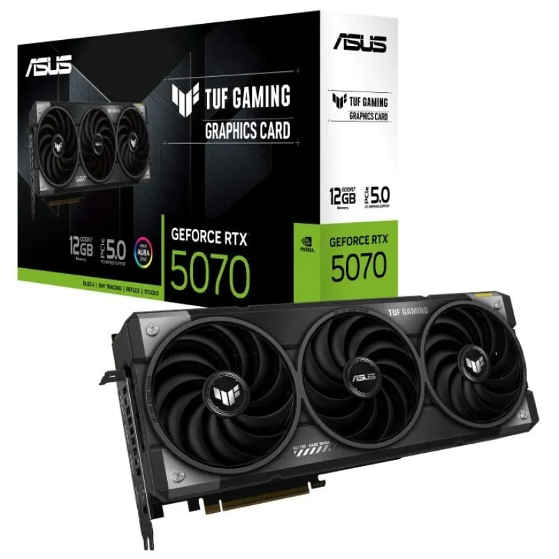 ASUS TUF Gaming GeForce RTX 5070 12GB GDDR7 Reflex 2 RTX AI DLSS4 90YV0LZ1-M0NA00