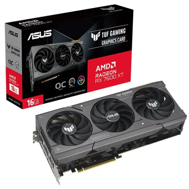 ASUS TUF Gaming Radeon RX 7600 XT OC Edition 16GB GDDR6 90YV0K20-M0NA00