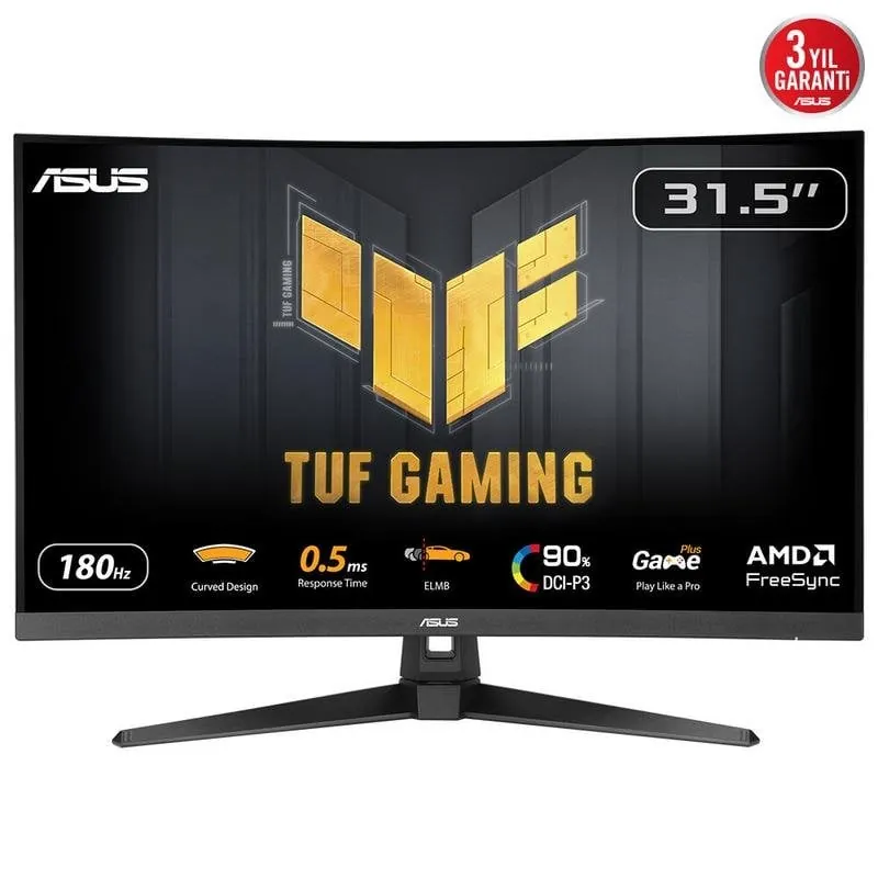 ASUS TUF Gaming VG32WQ3B 31.5" LED Fast VA QHD 180Hz Altavoces FreeSync Curva 90LM0AP1-B01171