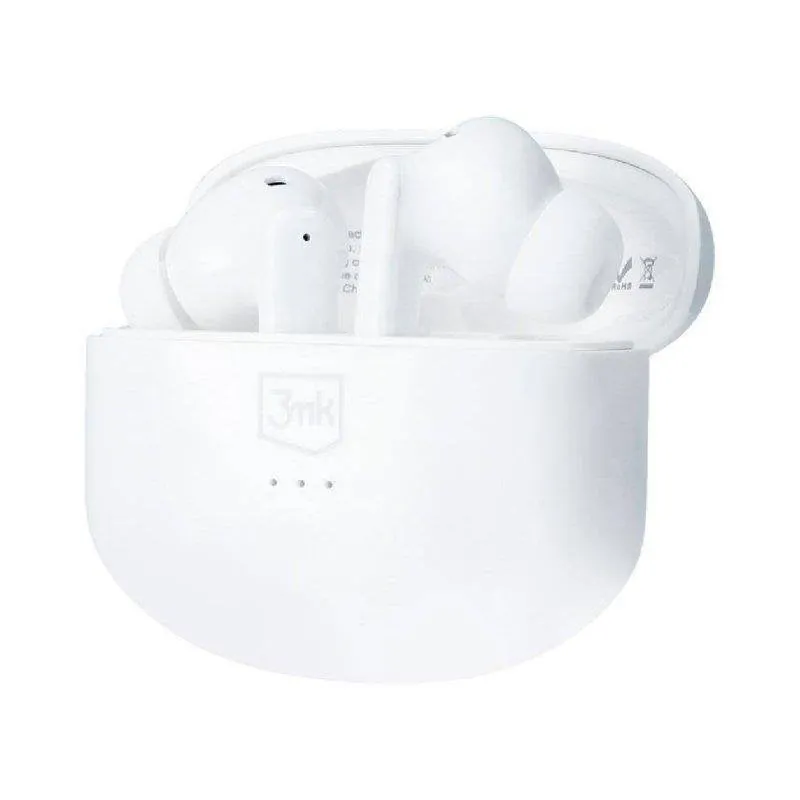Auriculares 3MK LifePods inalámbricos Bluetooth con Cancelación de Ruido ANC y micrófono blancos 5903108487825