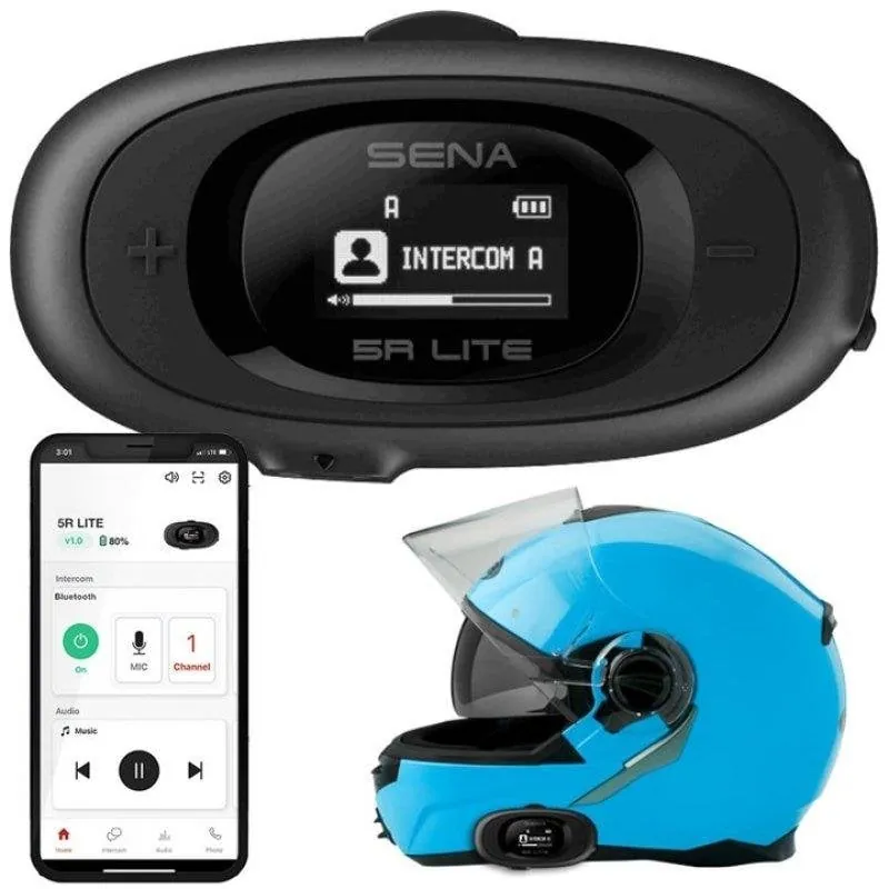 Auriculares Arsenal Sena 5rlite-01 inalámbricos Bluetooth con Reducción de Ruido, micrófono y activación por voz, color negro 8809629529136