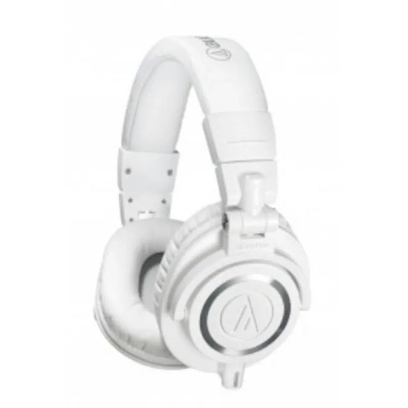 Auriculares Audio-Technica ATH-M50XWH con cable, conexión jack 3,5 mm, música, blancos ATH-M50XWH