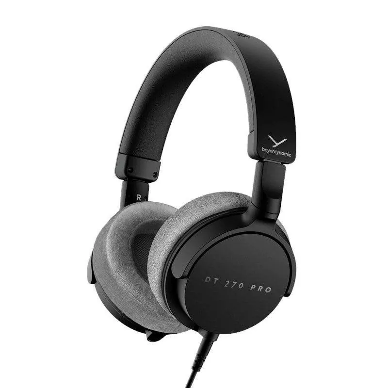 Auriculares Beyerdynamic DT-270 Pro con cable 3,5 mm para estudio y música color negro y gris 4010118011108