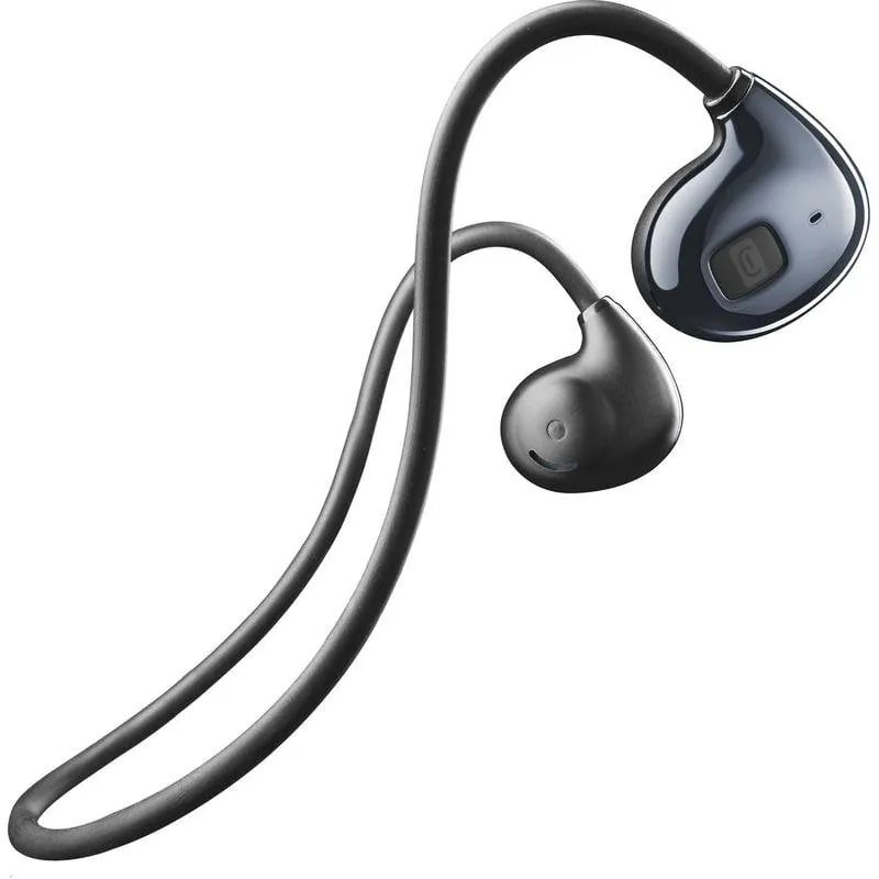 Auriculares Cellularline AERO Open-Ear inalámbricos Bluetooth uso diario y deporte negros BTAEROK