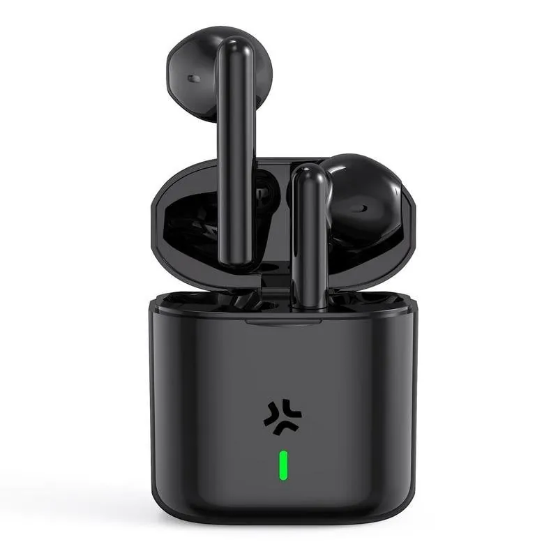 Auriculares Celly Pulsesound inalámbricos Bluetooth para llamadas y música, control táctil, color negro PULSESOUNDBK