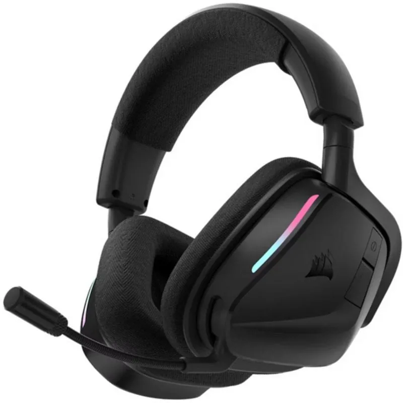 Auriculares Corsair VOID v2 MAX Wireless Gaming Inalámbricos USB-C y Bluetooth con Sonido 7.1 y Microfono Omnidireccional RGB Negro CA-9011388-WW