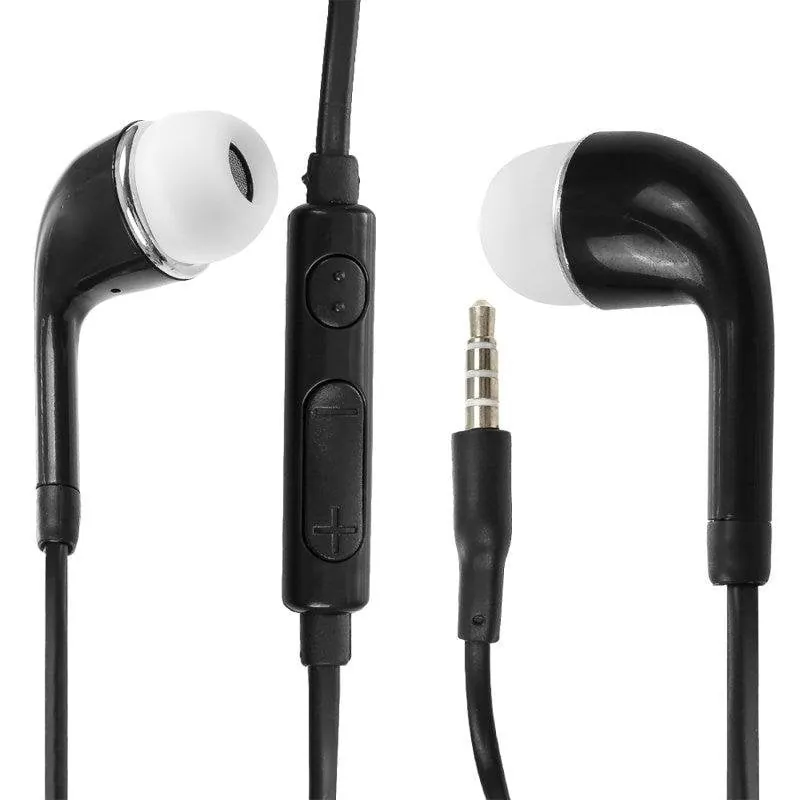 Auriculares Dam Electronics con cable Minijack para smartphones y tablets Android con control de volumen, color negro DMB185black