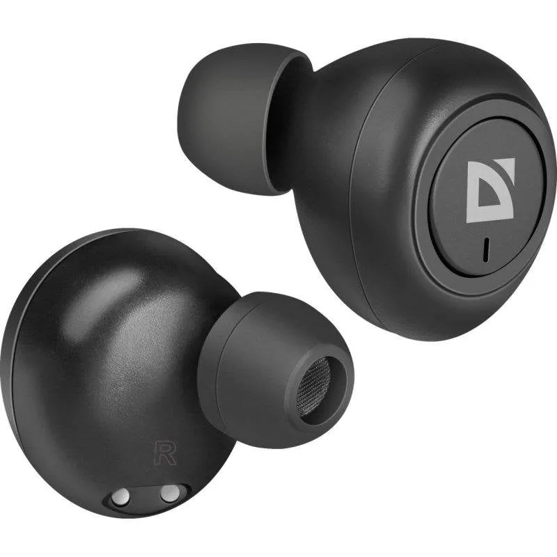Auriculares Defender Twins 638 inalámbricos Bluetooth Llamadas y música intraurales negros 4714033636384