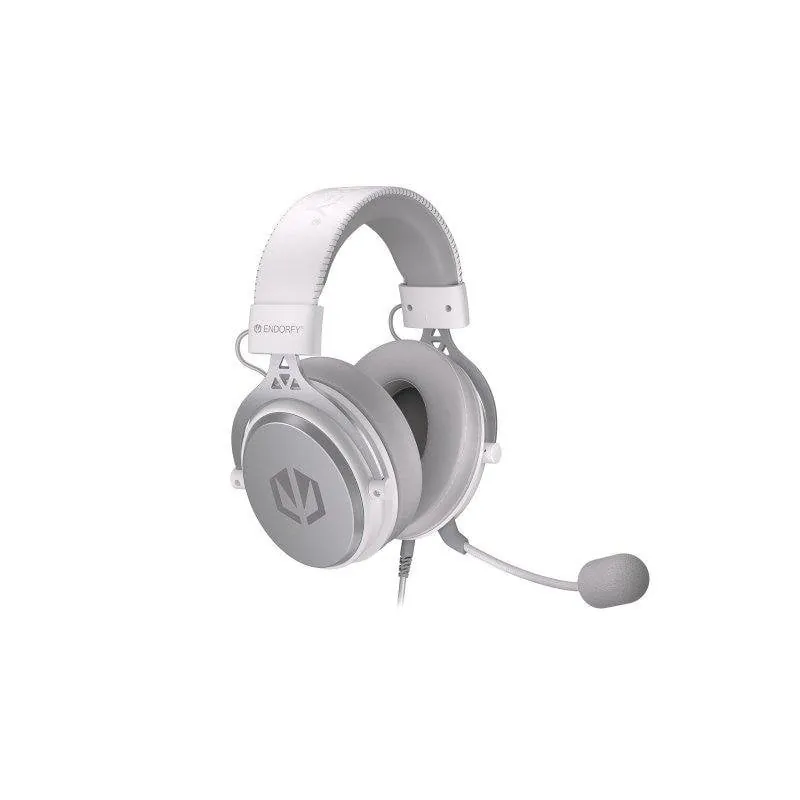 Auriculares ENDORFY VIRO Onyx White con cable, jack 3,5 mm, para música y uso diario, micrófono desmontable, color blanco 5903018665740