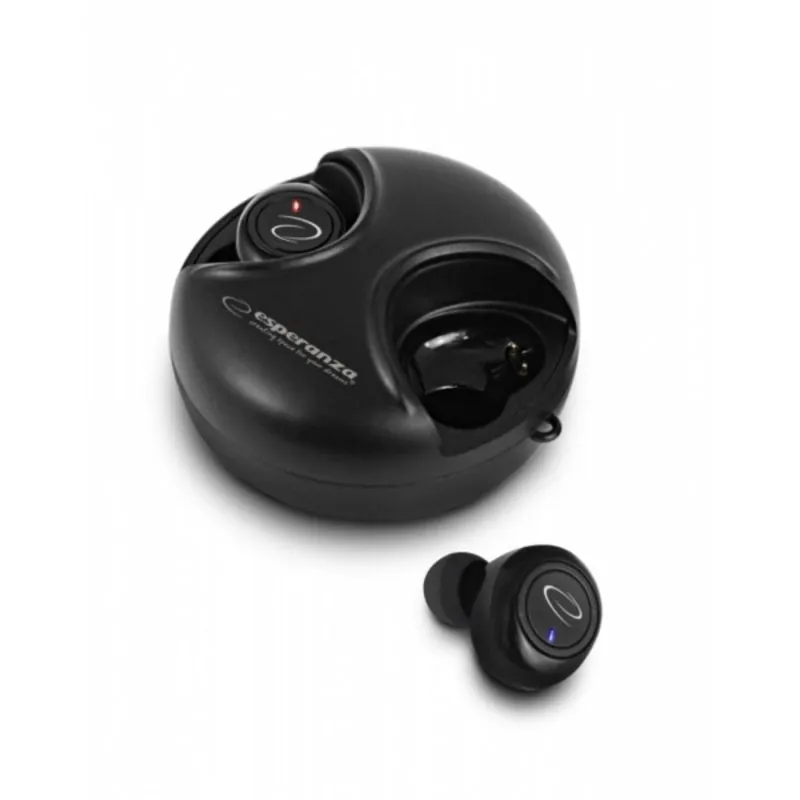 Auriculares Esperanza EH228K inalámbricos Bluetooth para llamadas y música, Earbuds negros EH228K