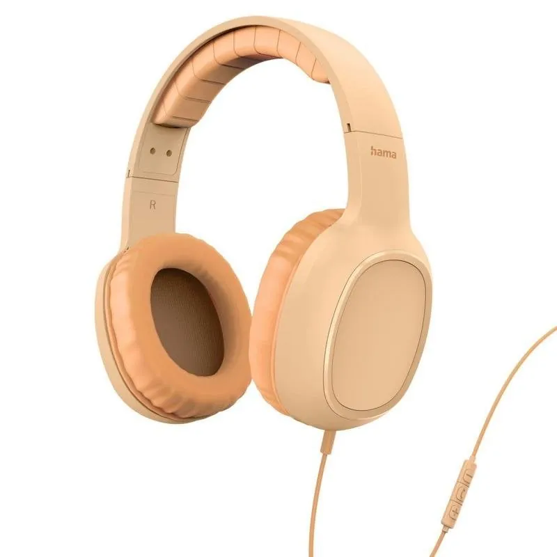 Auriculares Hama Fun C con cable USB-C para llamadas y música naranja 00221817