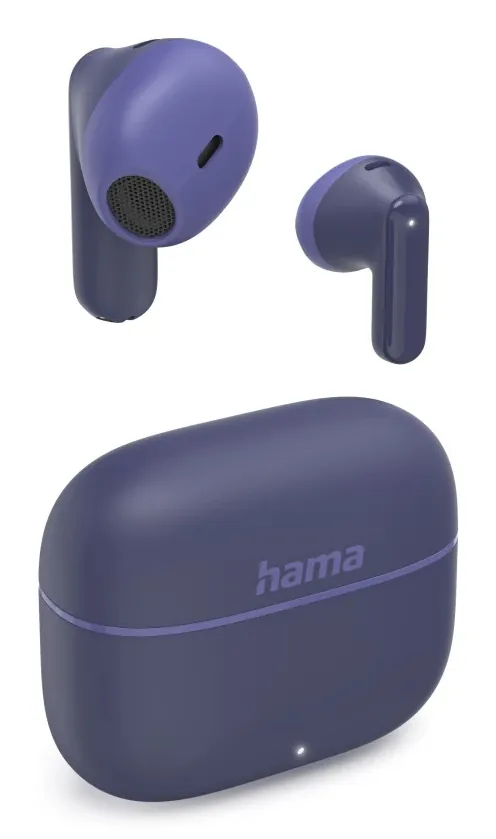 Auriculares Hama inalámbricos True Wireless Bluetooth con control táctil, micrófono y azul 00221754