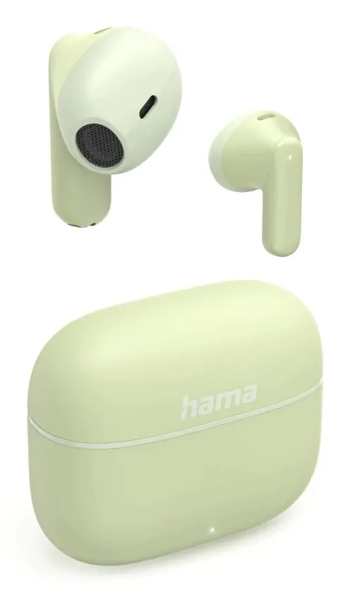 Auriculares Hama inalámbricos True Wireless Stereo con micrófono, control táctil y color verde 00221756