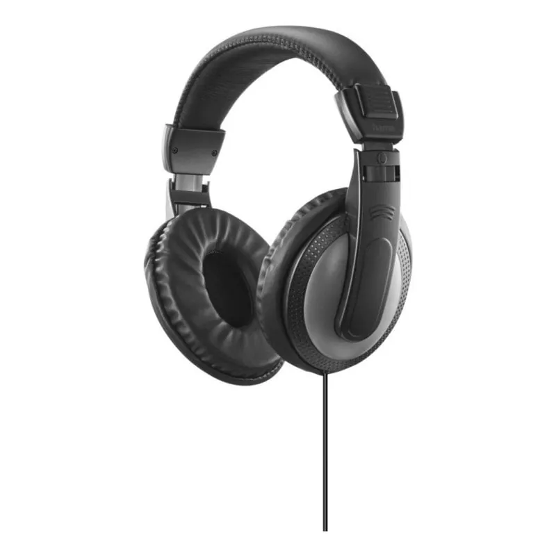 Auriculares Hama ShellTV II con cable, conectividad jack, para TV, reducción de ruido pasiva, negros y gris oscuro 00221782