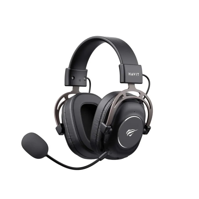 Auriculares Havit H2002YG inalámbricos y con cable Bluetooth para gaming con micrófono, negro y ocre H2002YG (BLACK AND OCHRE)