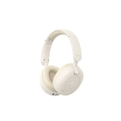 Auriculares Havit H655BT inalámbricos y con cable Bluetooth con Cancelación Activa de Ruido Micrófono color beige H655BT