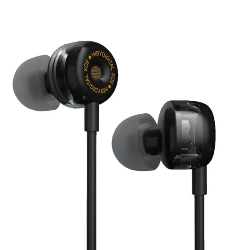 Auriculares HiBy con cable USB-C/3.5mm DAC Carbono Diamante ligeros Hi-Res Sound Digital-XOE-3.5mm-Negro