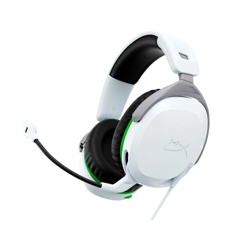 Auriculares HyperX CloudX Stinger 2 con cable Xbox Jack 3,5 mm Micrófono Cancelación de Ruido Blancos 75X28AA