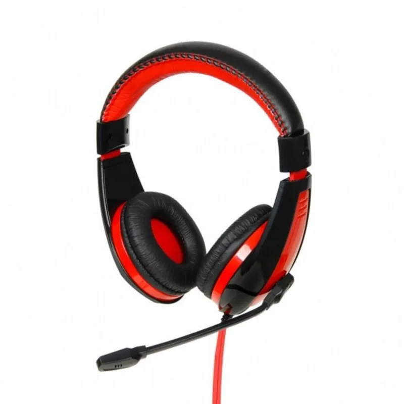 Auriculares iBox SHPI1528MV con cable Jack 3,5 mm Gaming Binaurales con Micrófono Negro y Rojo SHPI1528MV